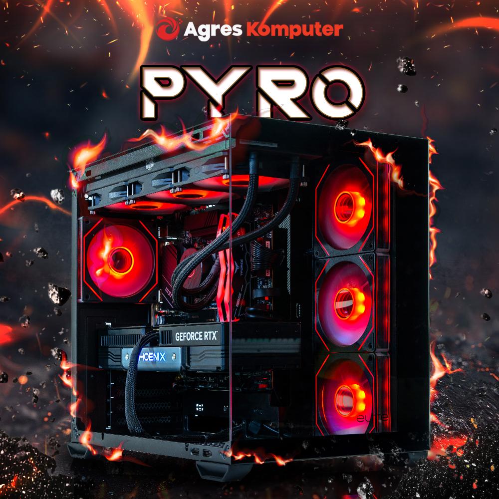 AGRES PYRO PC RYZEN 7 9700X RTX 5070 12GB/ 32GB 2TB W11PRO WIFI + BT RAKITAN PC GAMING - 32GB/1TB